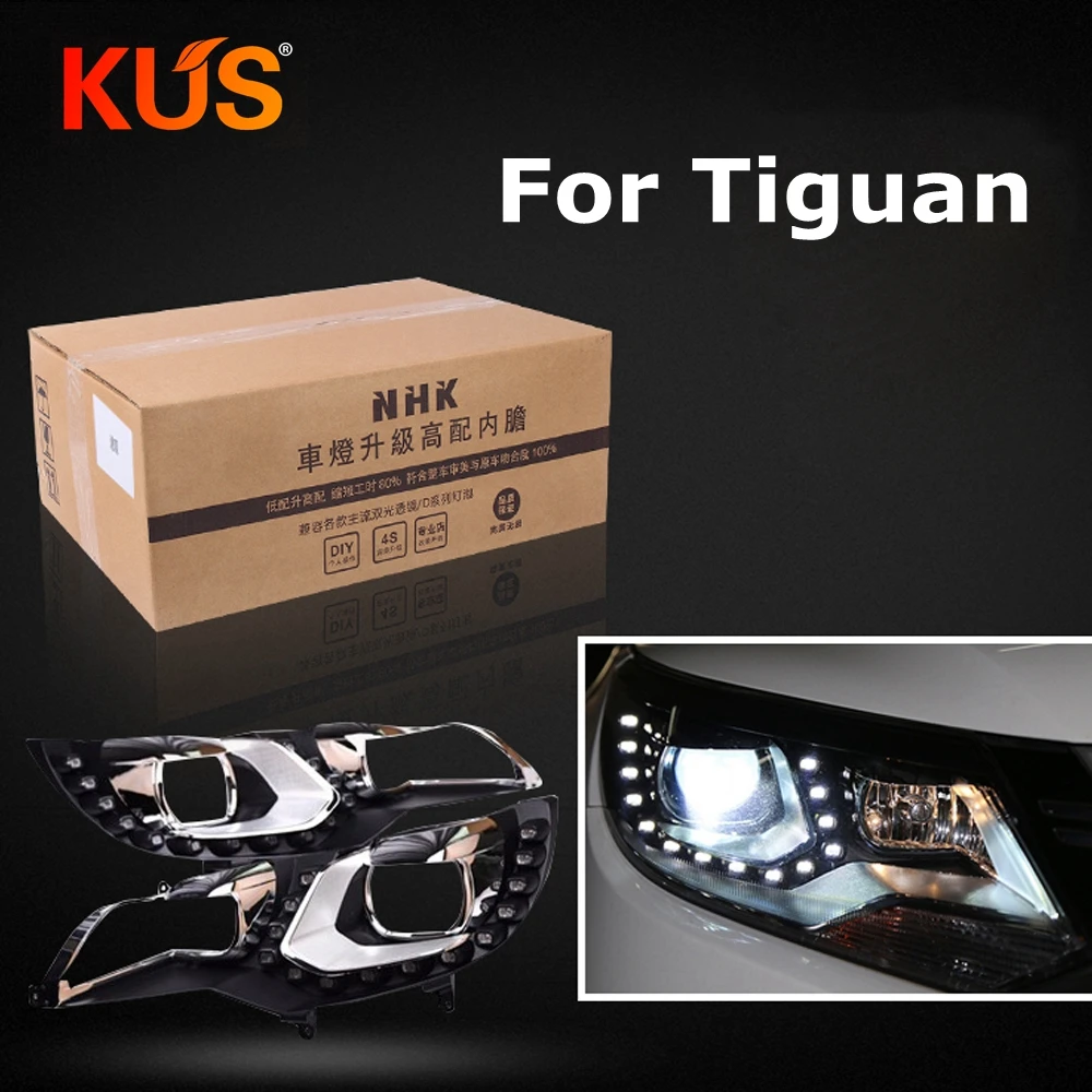 

car headlight headlamp high liner lamp upgrade For Tiguan without Damage HID Projector Lens q5 hella5 Car assembly