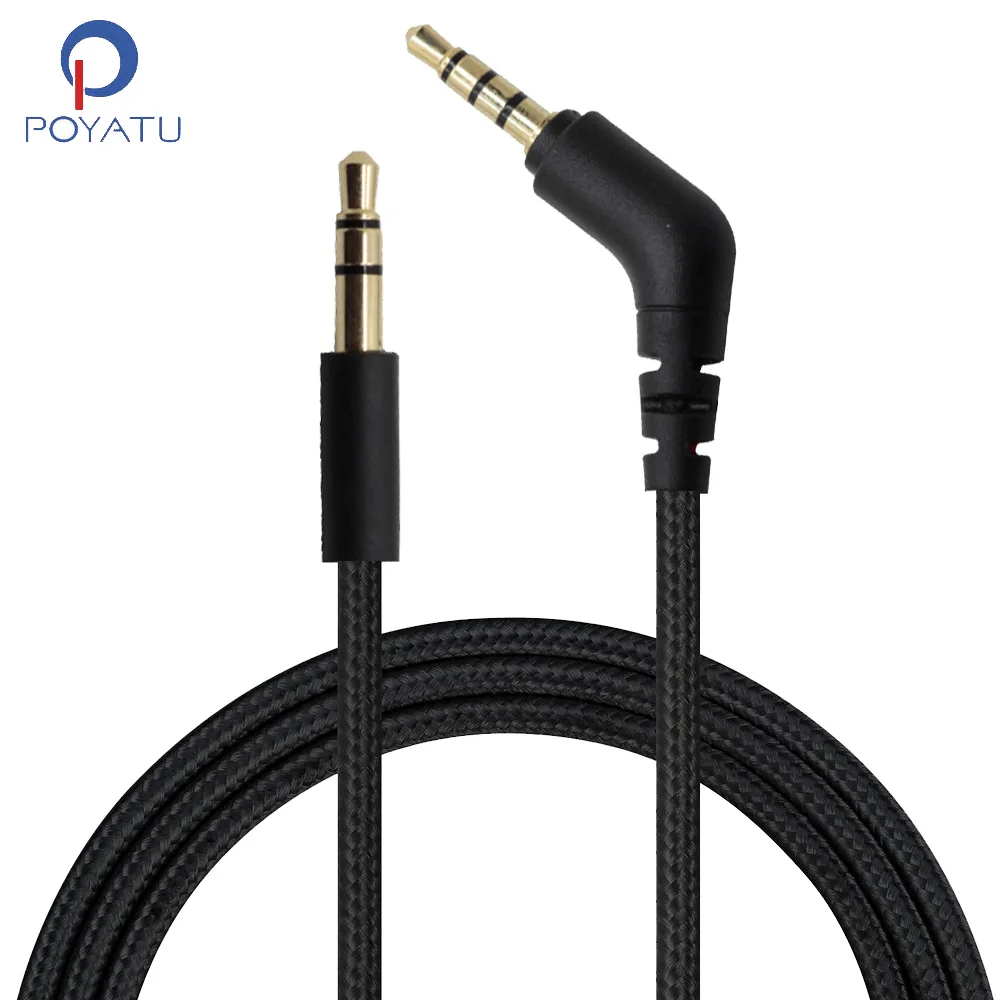 

POYATU Headphone Aux Cable For Jabra REVO Wireless Audio Cable For Jabra MOVE Wireless REVO Corded VEGA Headphones Cable 3.5mm
