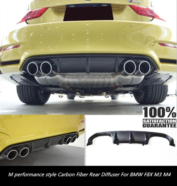 F80 M3 F82 F83 M4 Hinten Diffusor M Leistung Stil Carbon Fiber