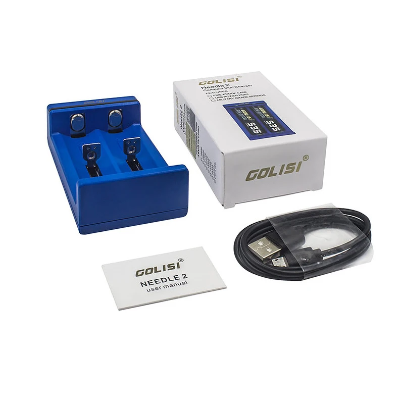 Оригинальное зарядное устройство Golisi Needle 2 слота с USB портом питания 5 в 1 для