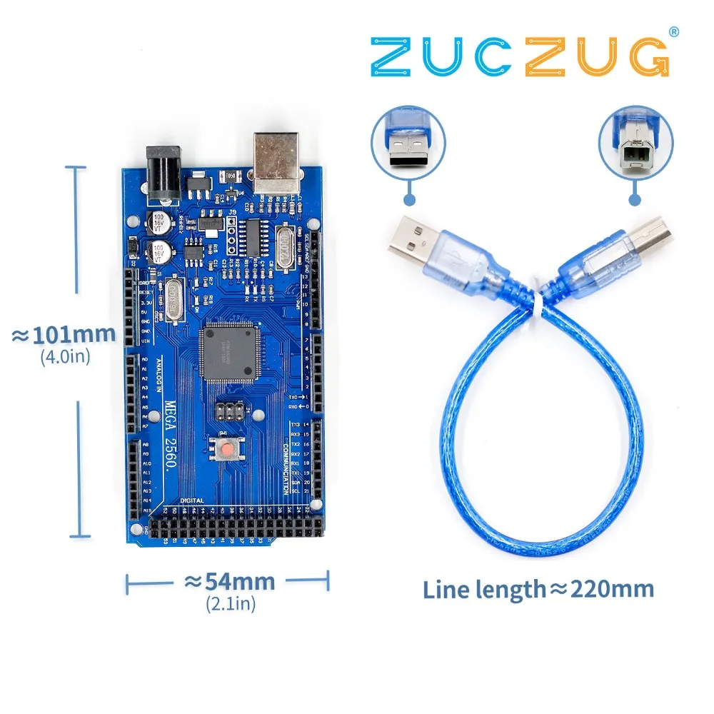 

MEGA2560 R3 (ATmega2560-16AU CH340G) AVR USB board Development board for arduino