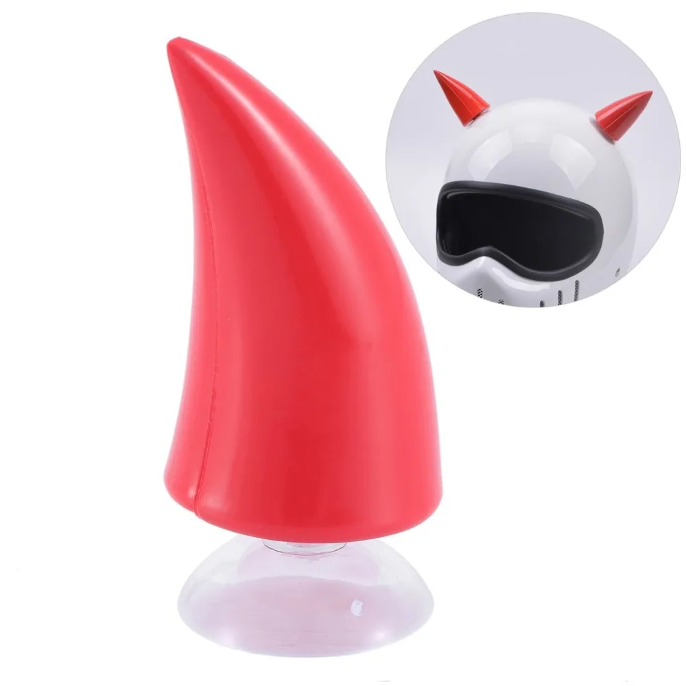 

Motorcycle Helmet Horn Devil Demon Horn With Sucker Motocross Full Face Protective Decoration Car Accessories