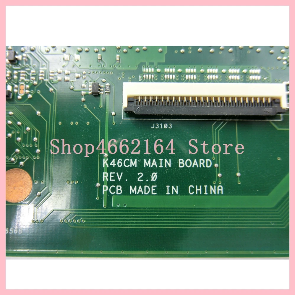 Mainboard para Asus Placa-mãe do Portátil Placa-mãe com i7 Notebook A46c K46c K46cb Testado ok K46cm Cpu Gt635m 2 gb - Imagem 6