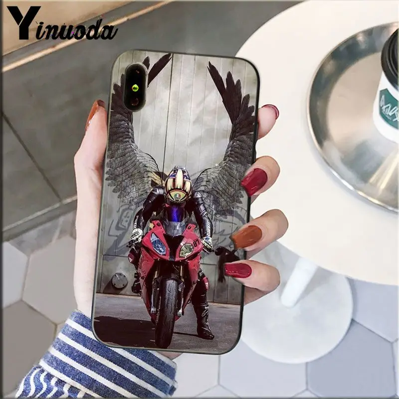 Yinuoda moto Cross moto rcycle спортивный чехол для телефона Fundas чехол для iPhone X XS MAX 6 6S 7 7plus 8 8Plus 5 5S XR