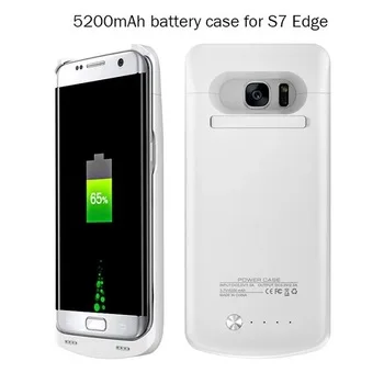 S7edge Phone Cases cover 5200mAh Power Bank External Backup Battery Charger Case for Samsung Galaxy S7 edge