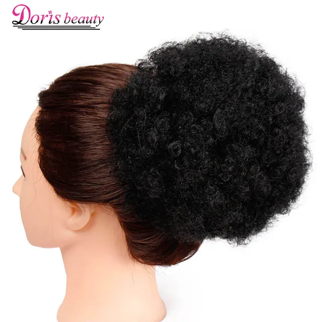 High Puff Afro Curly Ponytail Extensions Fake Drawstring Short High Puff Afro Curly Ponytail Extensions Fake Drawstring Short Clip In Synthetic