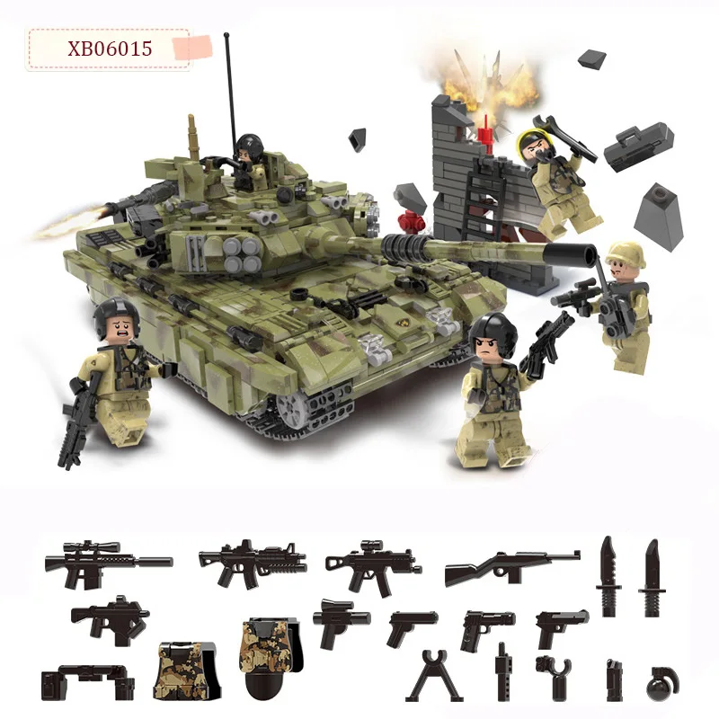 

XINGBAO Genuine 06015 WW2 Compatible legoed Scorpio Fighter Tiger Tank Children's Building Blocks Model Educational Toys D30