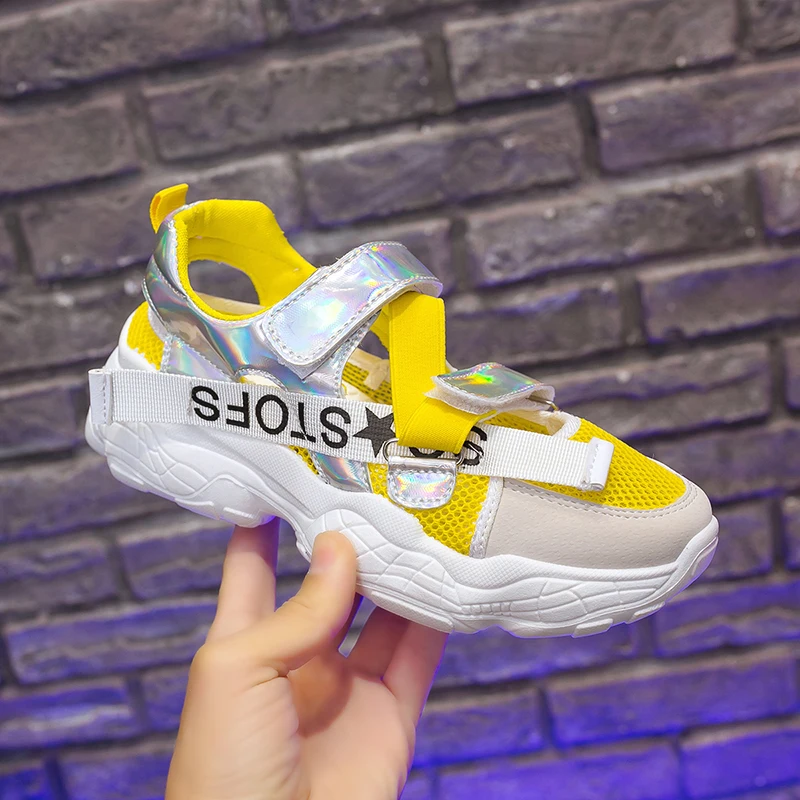 

Summer Women Running Trainers Mesh Breathable Girls Jogging Sneakers Popular Runners For Women Cheap Shoe Yellow Girls Sneakers