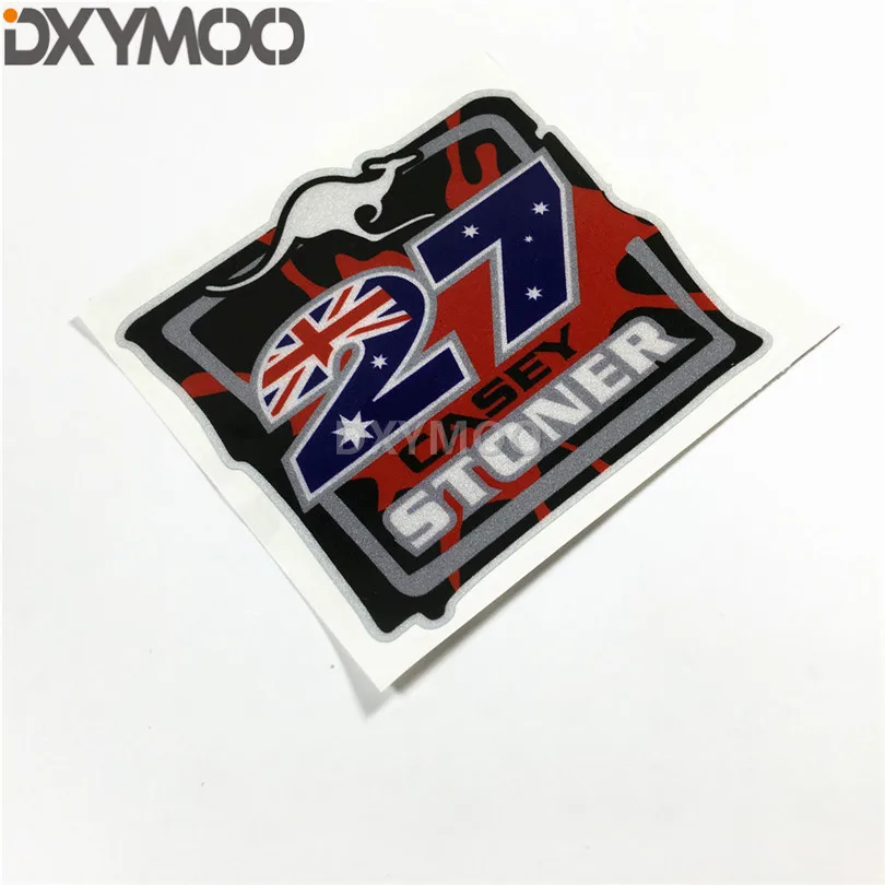 

MOTO GP Racing Motocross Bike UK Flag Sticker Bumper Car Styling for Stoner Casey 27 Kagaroo 10x9.8cm