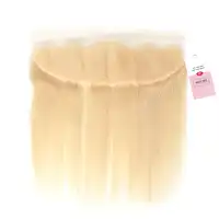 West Kiss Hair Blonde 613 Frontal Preplucked Ear To Ear Swiss Lace Brazilian Straight Lace Frontal Closure Remy Hair