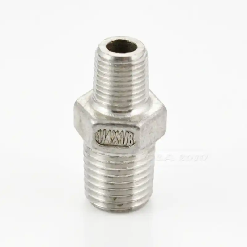 3//4/" x 1//2/" REDUCER NIPPLE NPT Pipe Stainless Steel Hex Reducing Nipple SS316
