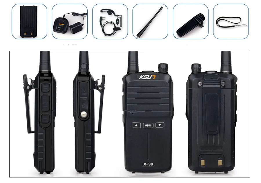 KSUN X-30 портативная рация 8 W высокой Мощность UHF Handheld двухстороннее Портативная радиостанция для радиолюбителя КВ трансивер любительской