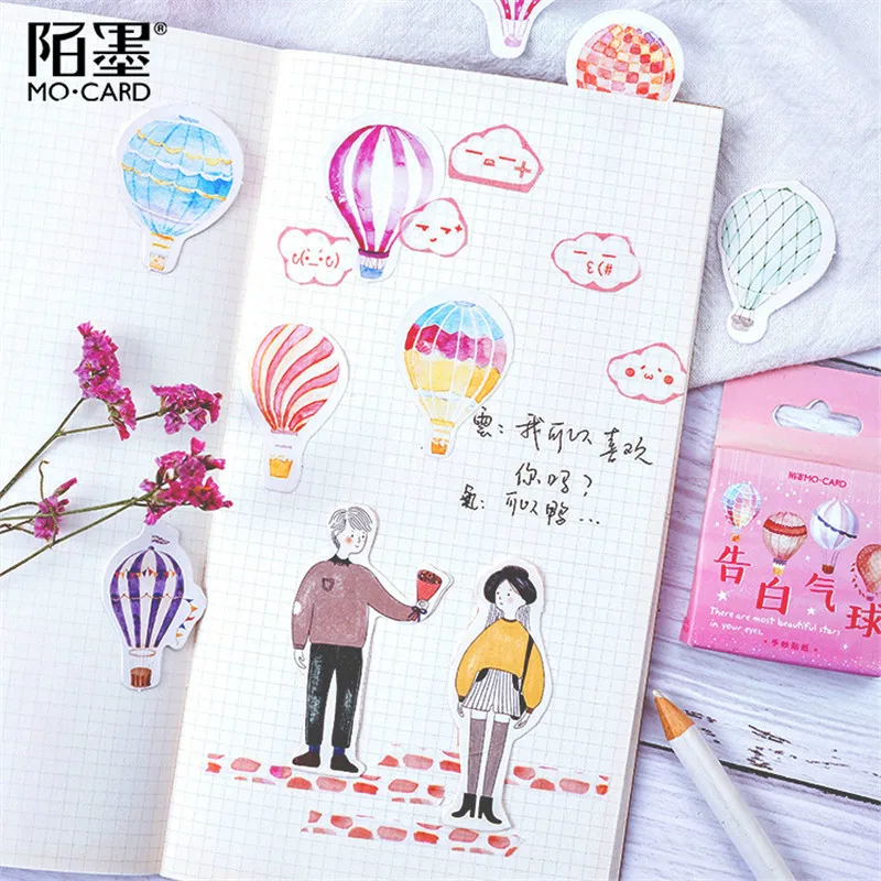 45 шт./упак. Kawaii Ноутбук милый воздушный шар планировщик с узором школьный журнал