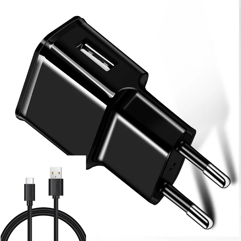 

5V 2A USB Type C EU Plug For Sony Xperia XA1 Ultra Plus XZ1 Compact XZ2 Premium XZ XZS L1 Travel Wall Charger USB Type-C Cable