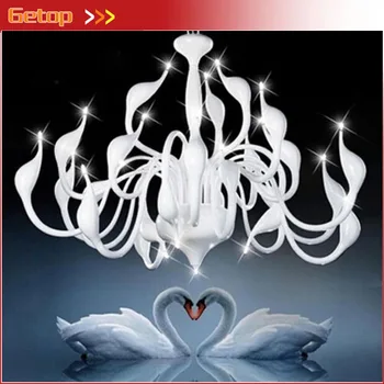 

Best Price Modern Chandelier Large White Swan Chandelier Lamp Black Light Fixture Pendant Chandelier Light Free Shipping
