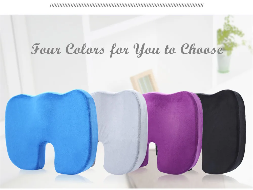Hot New Coccyx Orthopedic Memory Foam Seat Cushion for Chair Car Office Home Bottom Seats Massage Cushion almofada cojines09