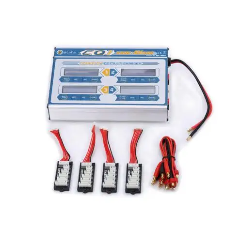 

EV-PEAK CQ1 80Wx4 RC lipo balance charger 8A drone charger four rechargeable battery balance charger / discharger Free shipping