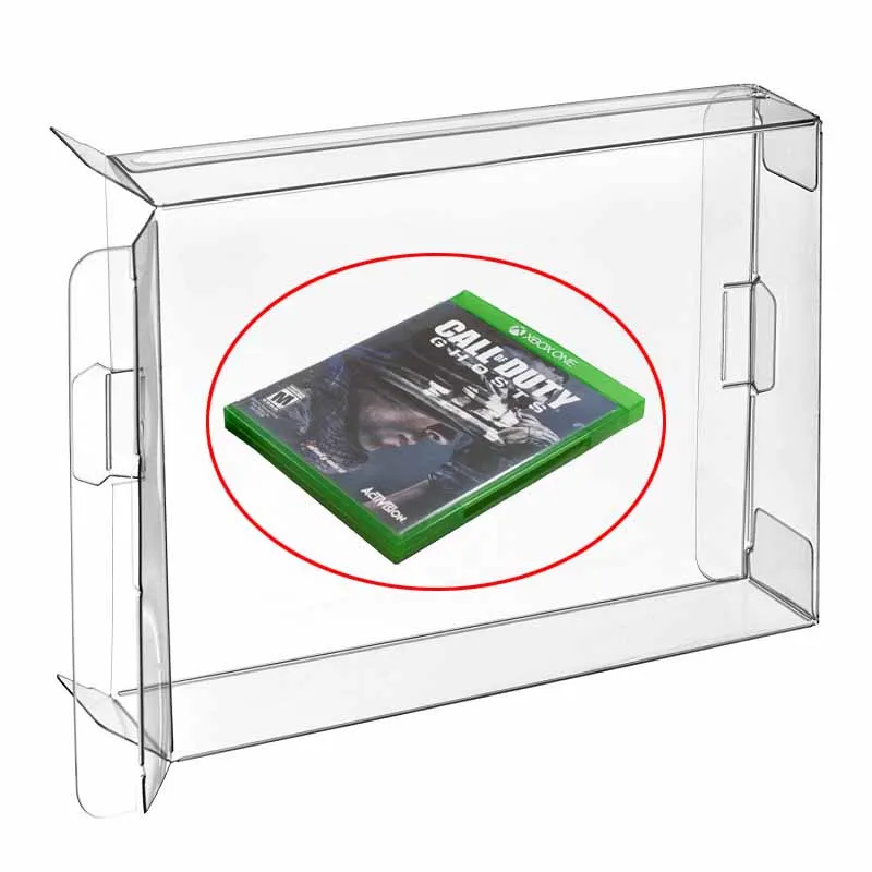 

Ruitroliker 10Pcs Clear Protection Case Sleeve CIB for Xbox One Games Cartridge box