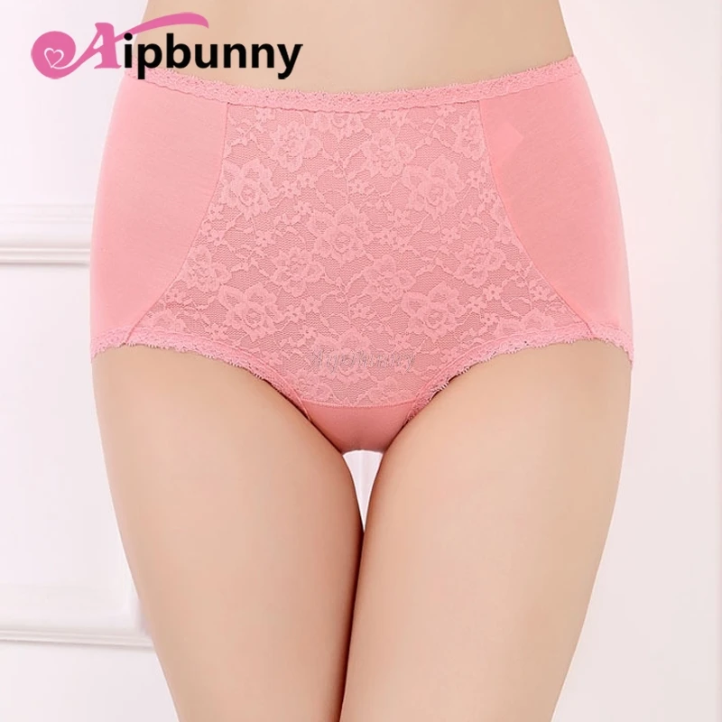 AipBunny Высокая Талия Для женщин трусы 100% хлопок дышащее с эффектом push up Бодибилдинг