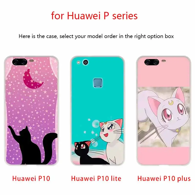 Лучший чехол для телефона Сейлор Мун друзья Huawei P40 P9 P10 P20 P30 Lite чехлы Pro P Smart 2019