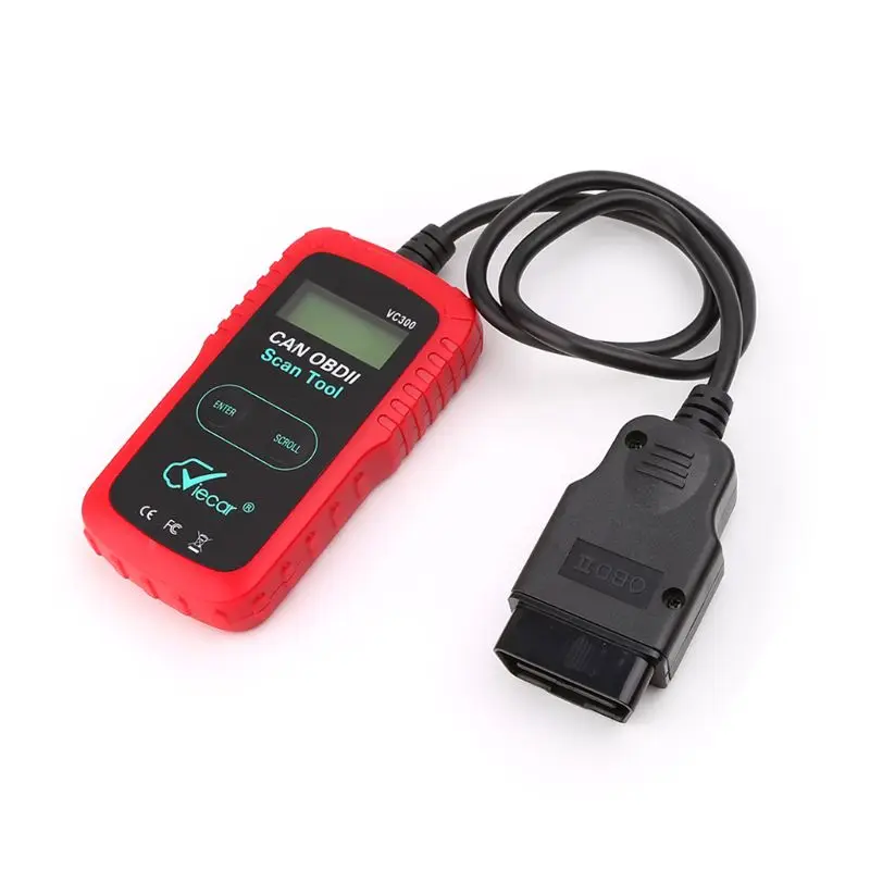 VC300 OBDII/EOBD автоматический считыватель кодов, тест на неисправность автомобиля, диагностический инструмент, инструмент для ремонта автомобилей, набор инструментов, рождественские подарки