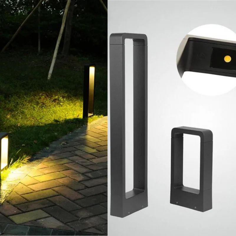 Waterproof Led Lawn Lamp 15w Cob Led Exterior Bollard Light