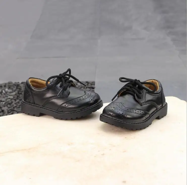 Кожаная обувь для мальчиков в британском стиле; Детские кроссовки из натуральной кожи; модная обувь для мальчиков и девочек; Студенческая обувь для выступлений; 21-37