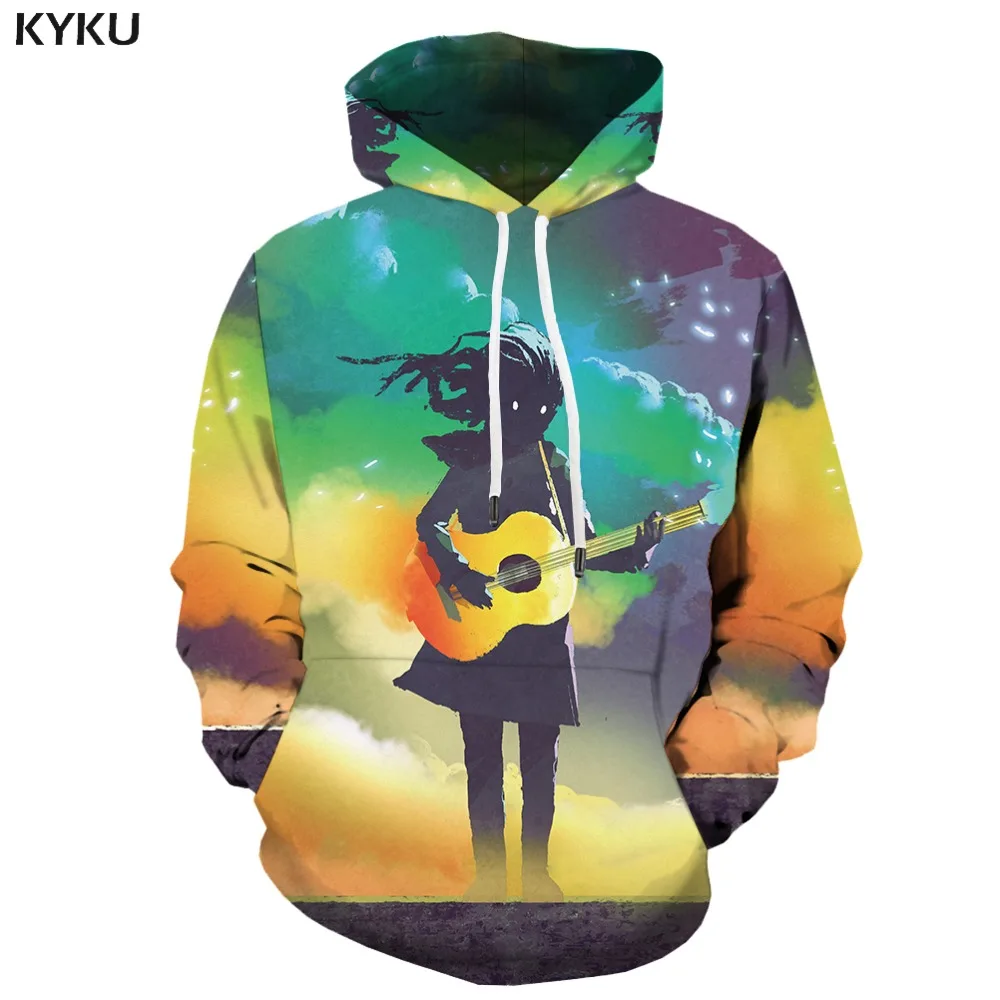 Buy KYKU Brand Graffiti Hoodie Men Art Hoodie Print
