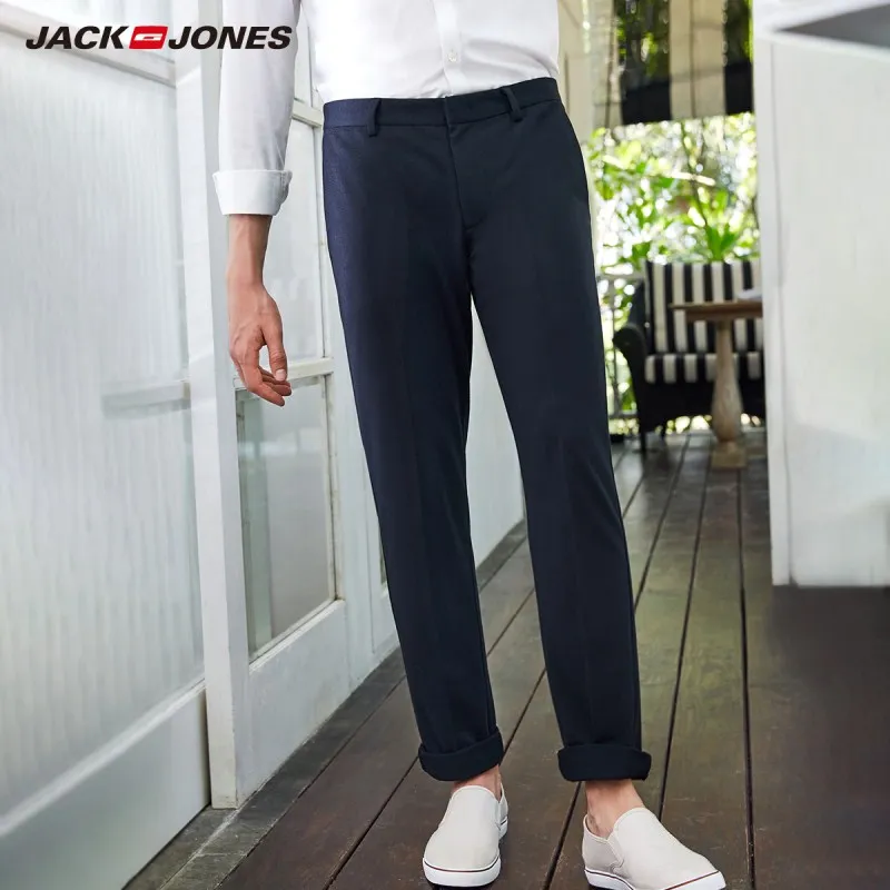 Мужские Узкие повседневные брюки JackJones E | 219214501 - Цвет: MIDNIGHT