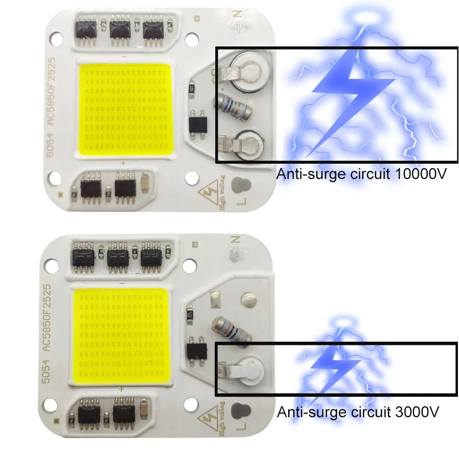 30 Вт 50 W 100 W светодиодный COB чип AC 110 V 220 V 230 V смарт-ic DIY светодиодный шарики для Светодиодный прожектор теплый белый холодный белый светать