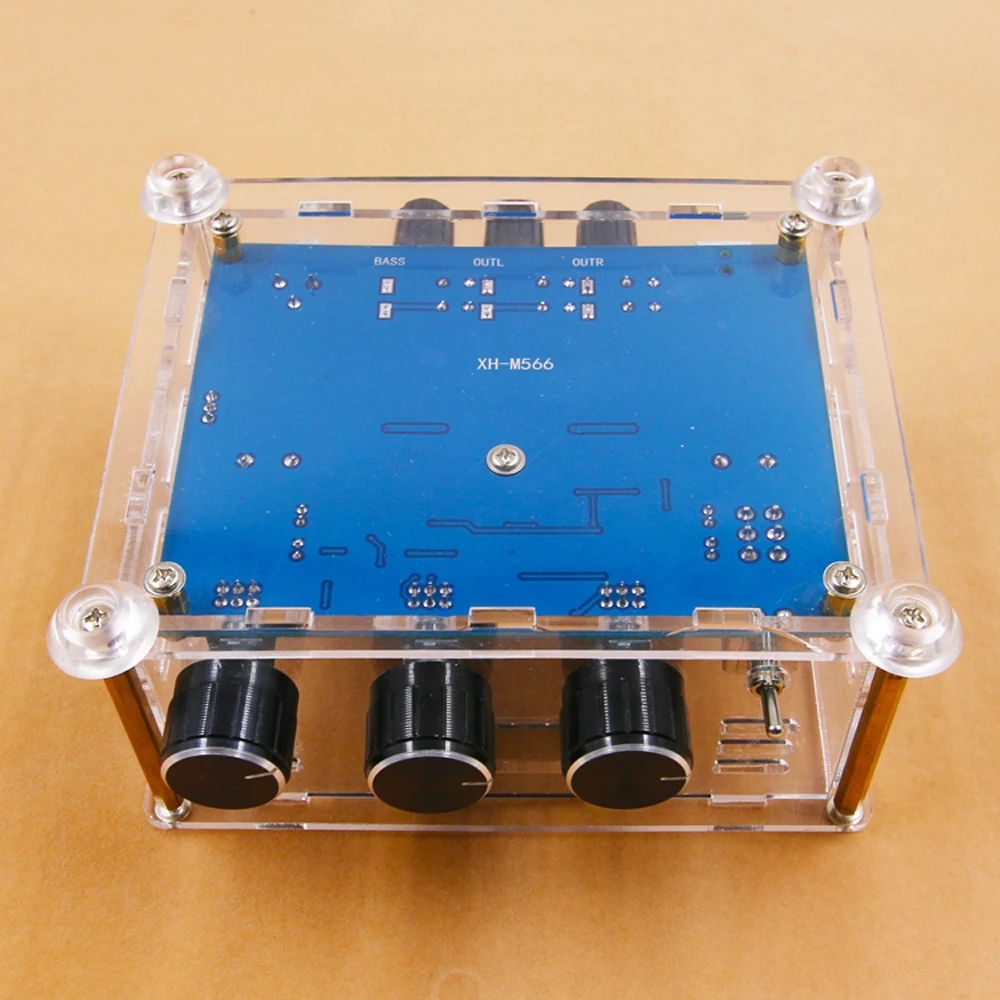 Аудио усилитель XH-M566 высокое Мощность 2,1 электронный практические цифровой TPA3116D2 Стерео тяжелый бас сабвуфер