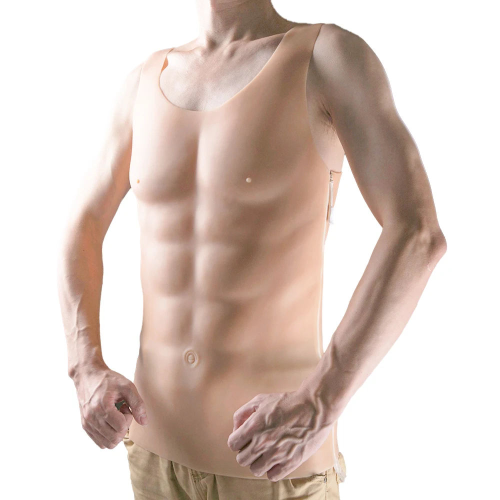1750 г застежка-молния легко носить силикон fake поддельные грудь облегающие силиконовые груди prosb esis мускулатура пакет Грудь