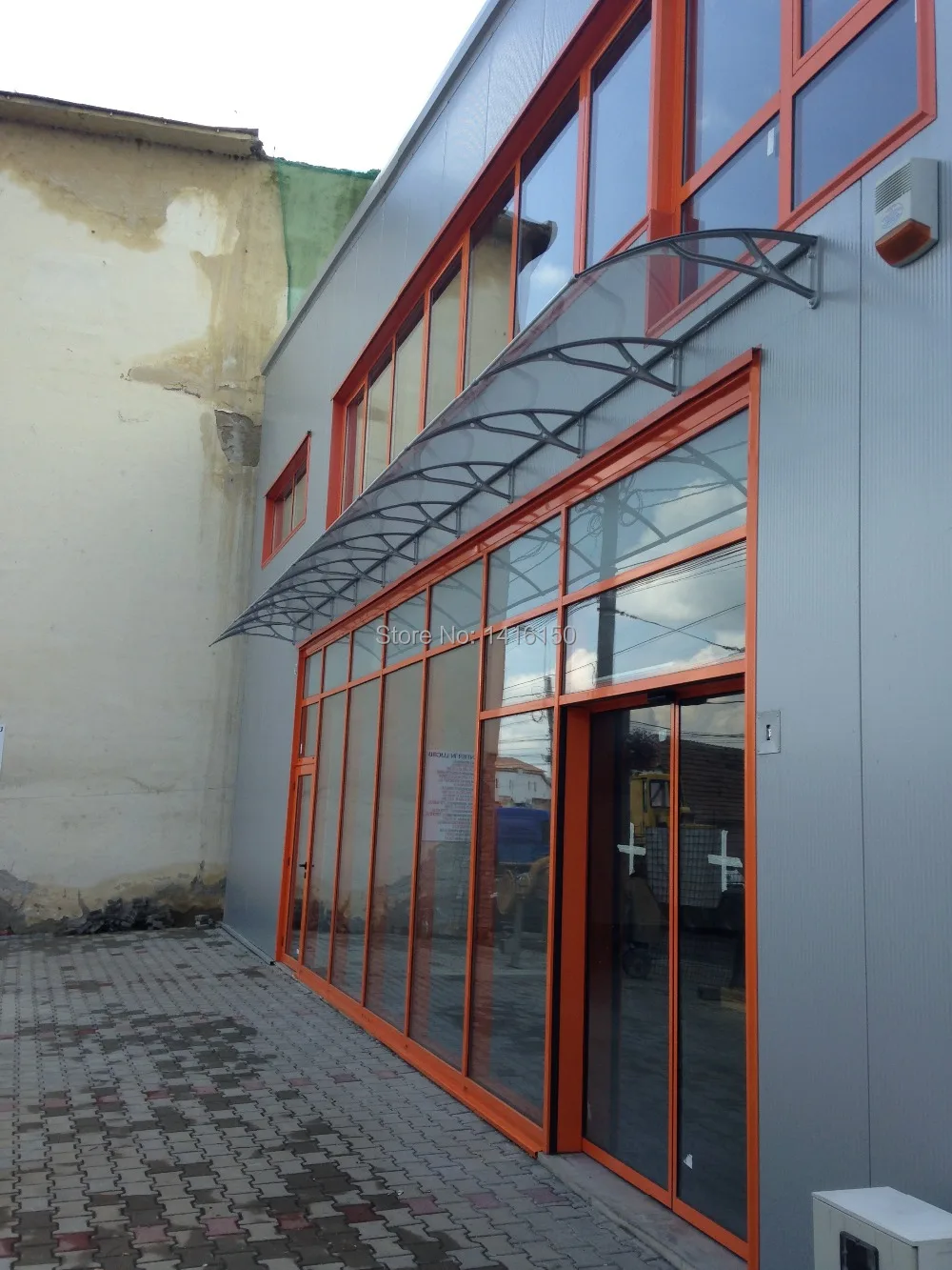 

DS100360, depth 1000mm,width 3600mm,strong structure aluminum bracket polycarbonate awning,polycarbonate canopy