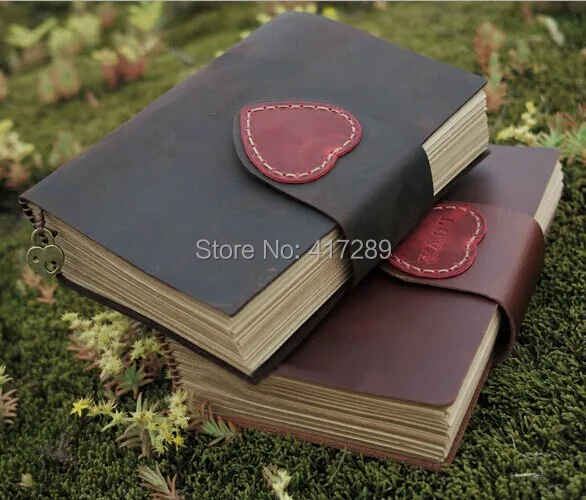 

100% Handmade Genuine Leather Notebook Vintage Diary Book Gift Travel Journal can help mark words