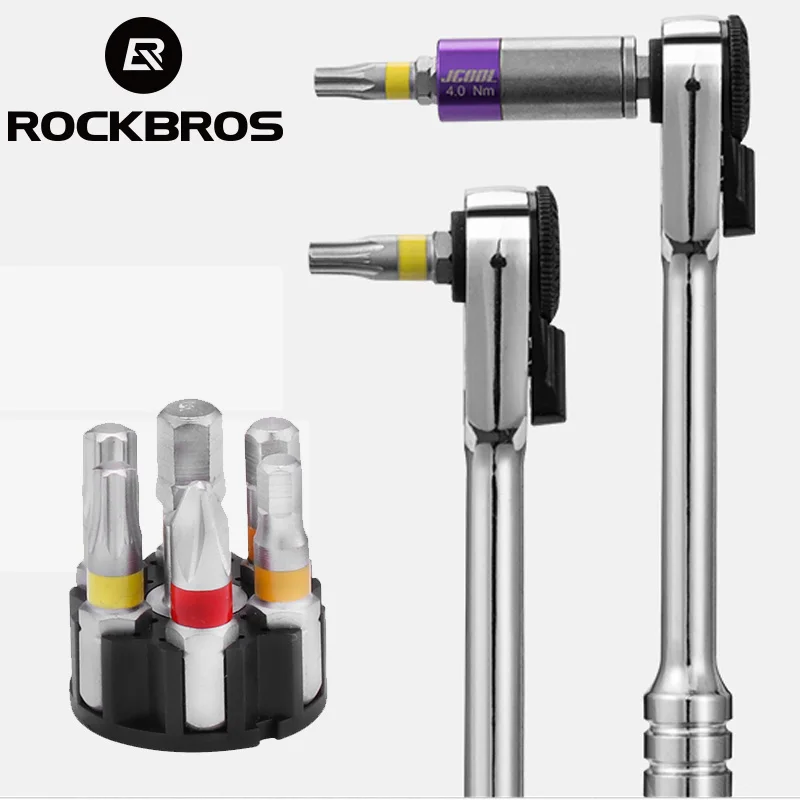

ROCKBROS Multifunction Bike Repair Tool Kits Torque Wrench For Bicycle Cycling Screwdriver MTB Road Bike Set Of Tool Instrument