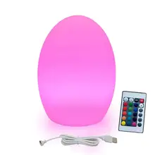 USB Rechargeable Portable Mood Lamps LED Table Lamps Night Light for Kids for Remote Control 16 RGB Color Changing Bedside Lamp thrisdar multicolor novelty led night light with remote controller usb rechargeable cute cat children babybedside table lamps
