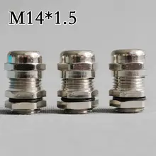 3 шт./лот CT050 M14* 1,5 Никель покрытием Медные скобы латунь металл кабельная фиксированная головка кабельный сальник для герметизации провода водонепроницаемый кабельный сросток IP68