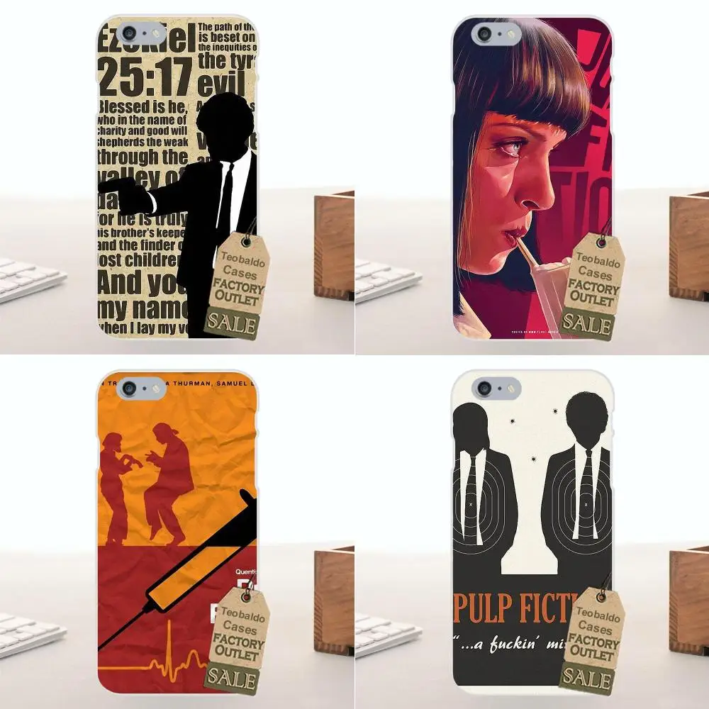 

For Huawei G7 G8 Honor 5A 5C 5X 6 6X 7 8 V8 Mate 8 9 P7 P8 P9 P10 Lite Plus Soft TPU Cell Phone Case Cover Poster Pulp Fiction