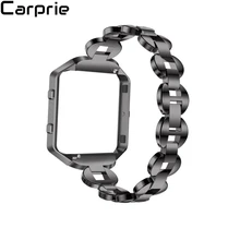 Лучшая цена! Сменный ремешок из нержавеющей стали сменный ремешок для наручных часов ремешок с металлической рамкой для Fitbit Blaze aug8