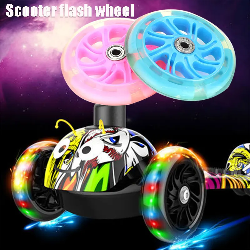 PU 2 цвета одиночный согревающий слайд приводной ремённой шкив скейтборд колесо скутер колеса портативный скутер на четырех колесах ролики прочный скутер