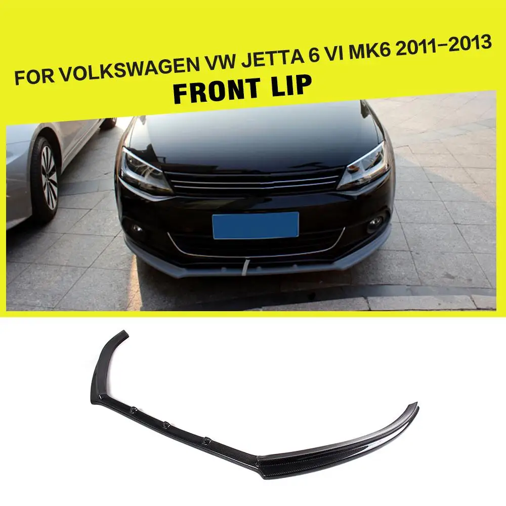 Углеродное волокно/FRP автомобильный передний спойлер для губ, головной бампер, защита для подбородка для Volkswagen VW Jetta 2011-2013