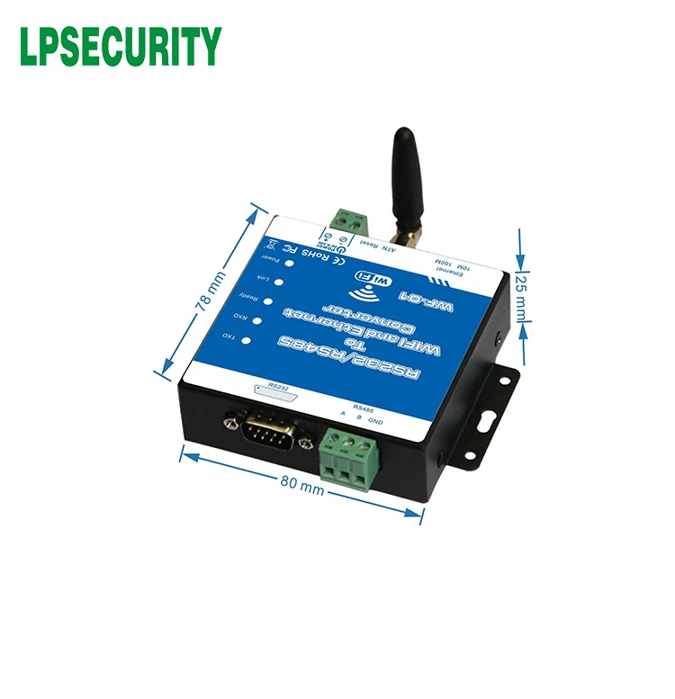 WF-01 RS232/RS458 для WI-FI/Ethernet конвертер промышленные серийный RS232 WI-FI модуль |