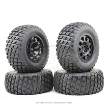 4 PCS/Set RC 1:10 Short Course Truck Tires Set Tyre Wheel Rim For TRAXXAS SlASH HPI Remote Control Toy Car Model Toy Parts G