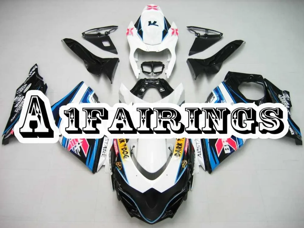 Injection Full Fairings For Suzuki GSXR1000 K9 2009 - 2016 10 11 12 13 14 15 16 ABS Plastic Motorcycles Cowlings White Blue New |