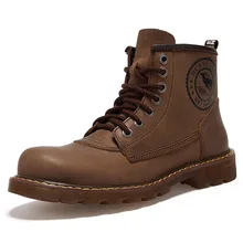 Высокое качество; натуральная кожа; солдатские армейские военные высокие зимние мужские прогулочные ботинки; Мужская обувь в британском стиле; Уличная обувь