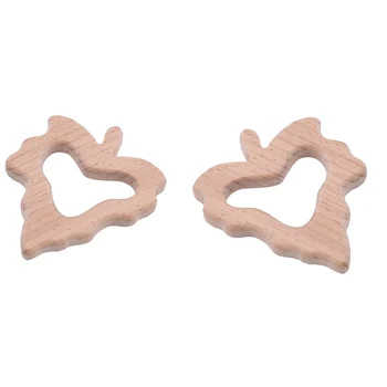 

Maple Leaf Kids Baby Wooden Teether Teething Toy Baby Accessory Teeth Development