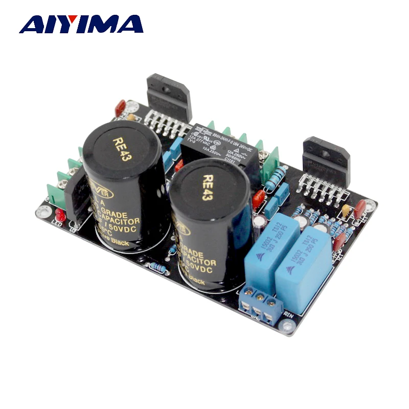 AIYIMA LM3886 Плата усилителя 68WX2 стерео 2,0 Amplificador UPC1237 10000 мкФ/50 в* 2 HiFi усилитель с защитой динамика