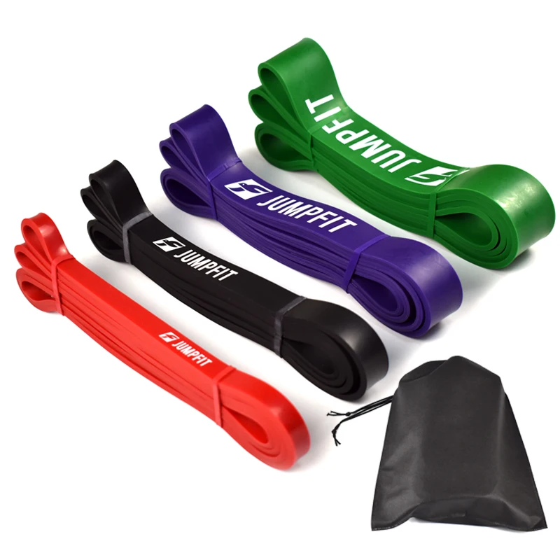 

Set of 4 Pull Up Bands Natural latex 41" Strength Resistance Bands Loop Fitness Crossfit Power Lifting Strengthen Muscle