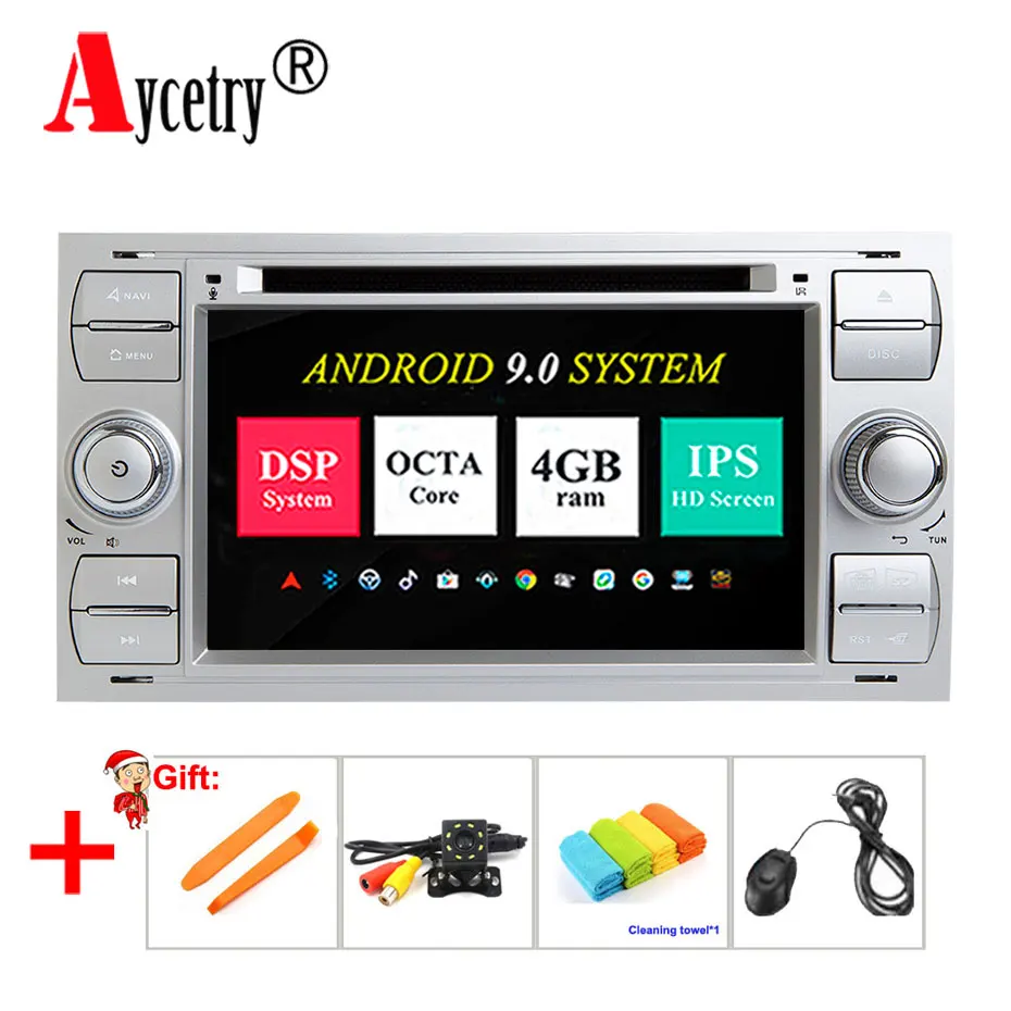 

4G+64G Car DVD Player Android 9.0 2 din In Dash For Ford Transit Focus Connect S-MAX C-MAX Kuga Mondeo Car Radio GPS multimedia
