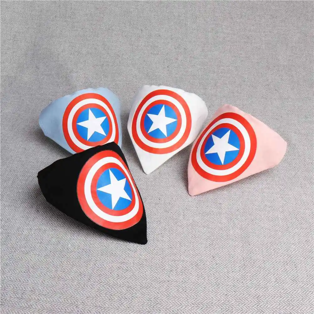

Adjustable Collar Dog Cat Pet Puppy Shield head picture Bandana Drooling Scarf Neckerchief